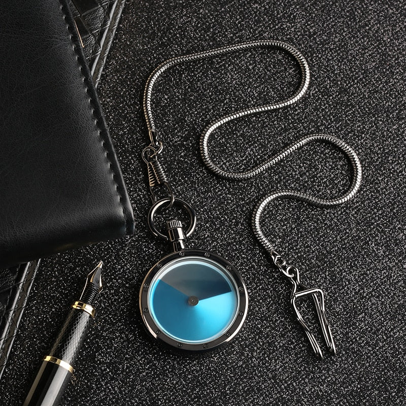 Color Gradient Concept Men Women Pocket Watch