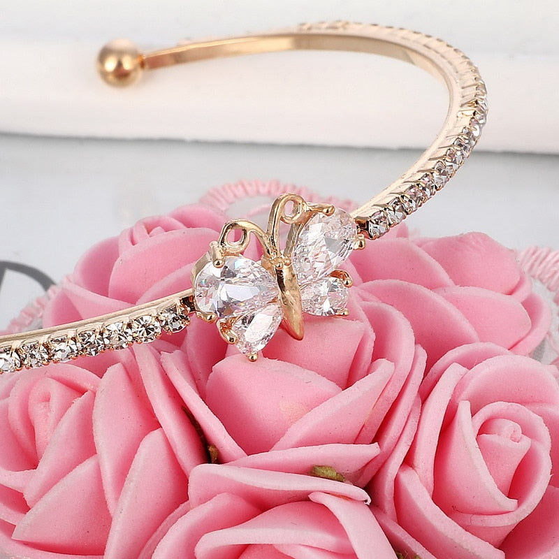 New Arrival Romantic Butterfly Design Cuff Bracelet
