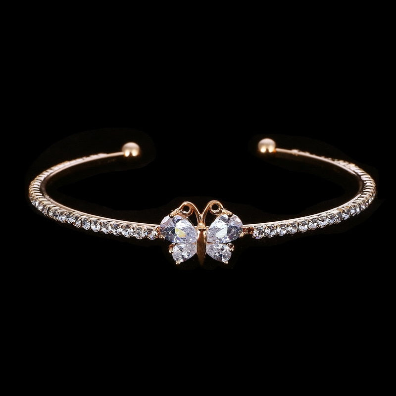 New Arrival Romantic Butterfly Design Cuff Bracelet