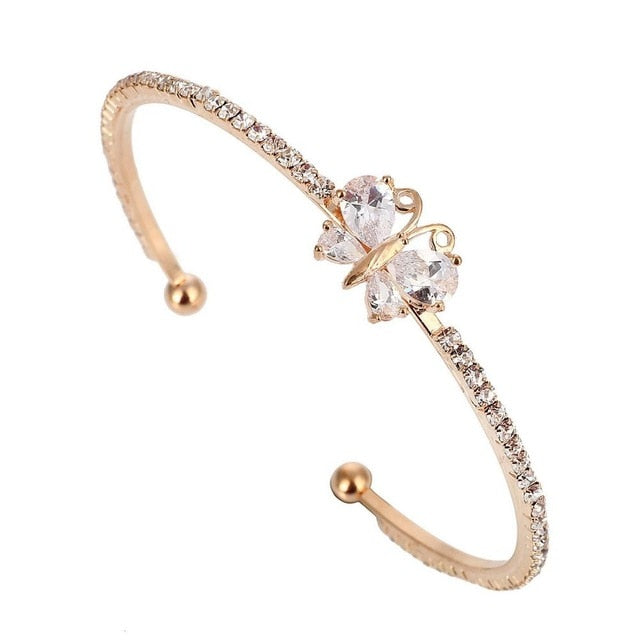 New Arrival Romantic Butterfly Design Cuff Bracelet
