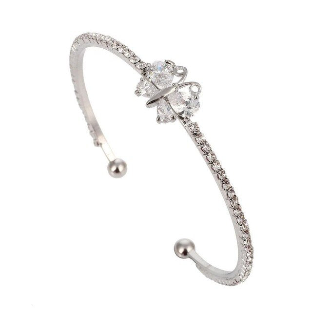 New Arrival Romantic Butterfly Design Cuff Bracelet