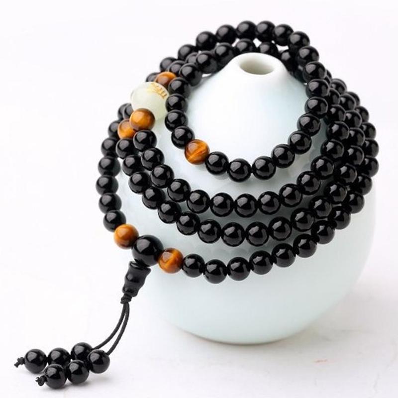 Natural Stone Black Obsidian  Bracelet
