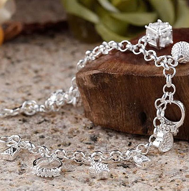 Fashion Trendy Jewelry Chic Silver Color Plated Bracelet