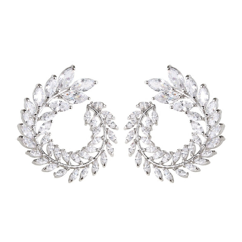 Geometric  Big Round Stud Earrings