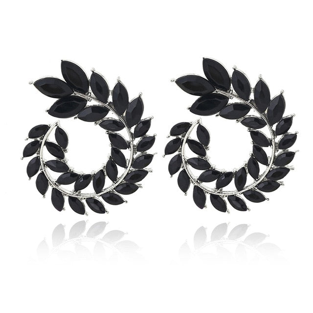 Geometric  Big Round Stud Earrings