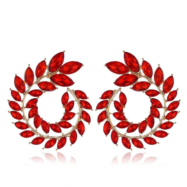 Geometric  Big Round Stud Earrings