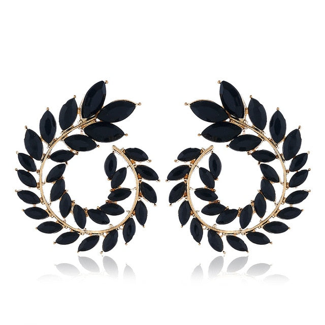 Geometric  Big Round Stud Earrings