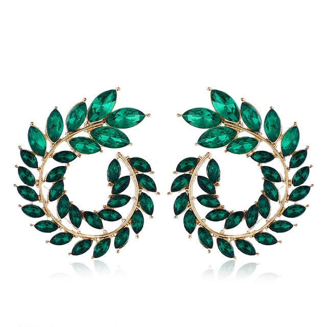Geometric  Big Round Stud Earrings