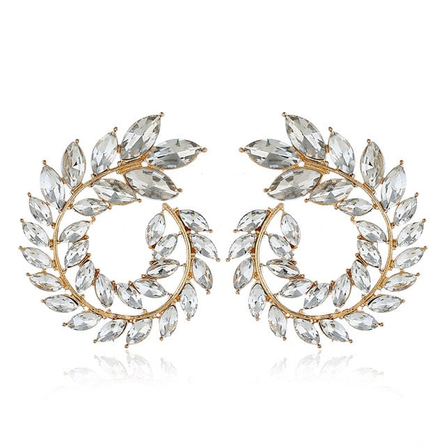 Geometric  Big Round Stud Earrings