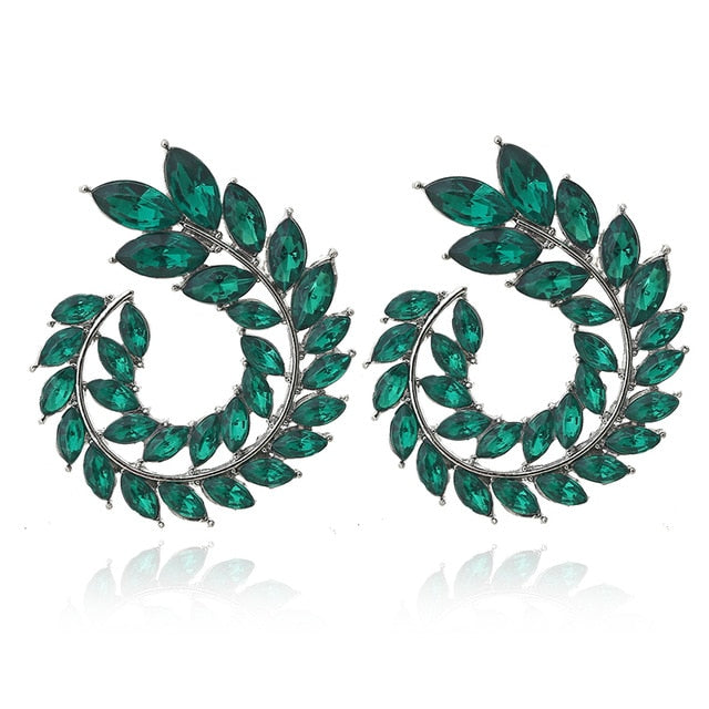 Geometric  Big Round Stud Earrings