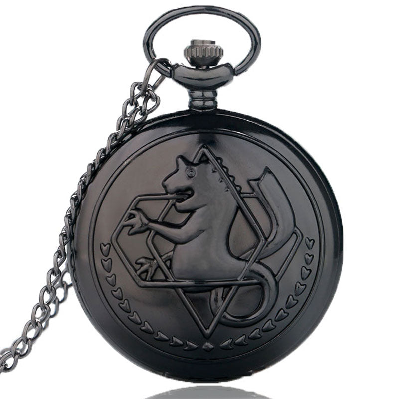 Vintage Fullmetal Alchemist Quartz Pocket Watch