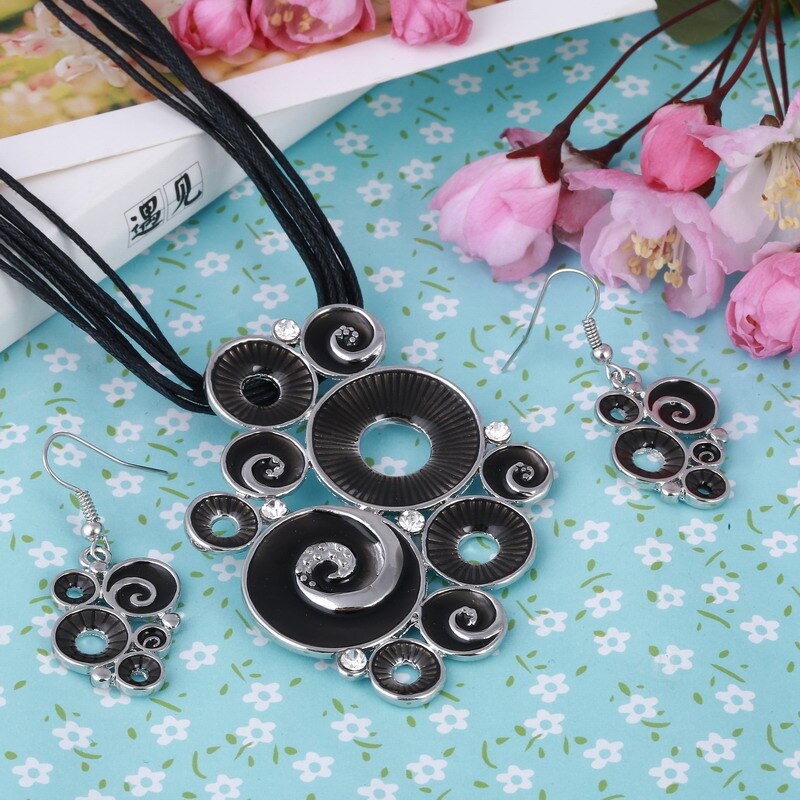 Dark Blue Charming Jewelry Set For Women