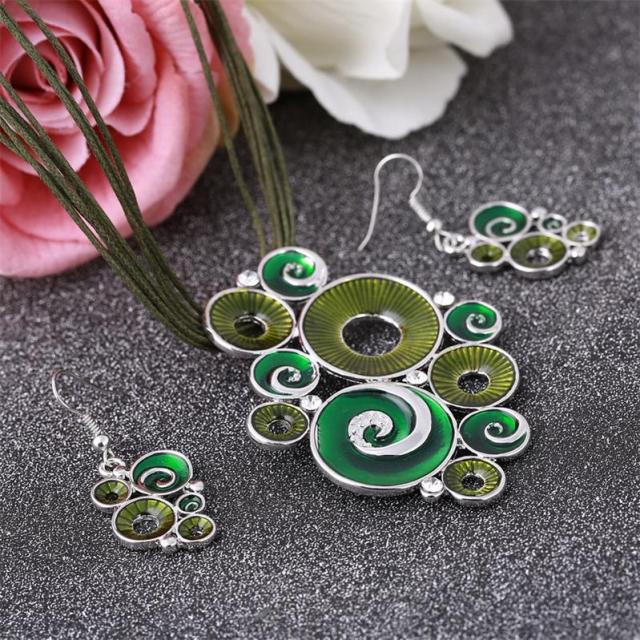 Dark Blue Charming Jewelry Set For Women