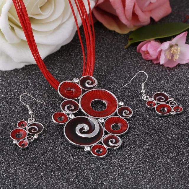 Dark Blue Charming Jewelry Set For Women