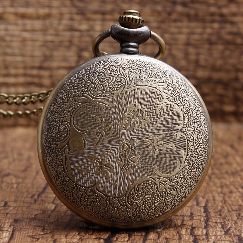 Fashion DEFENDING LIBERTY SINCE  Quartz Necklace Mens Women Pocket Watch