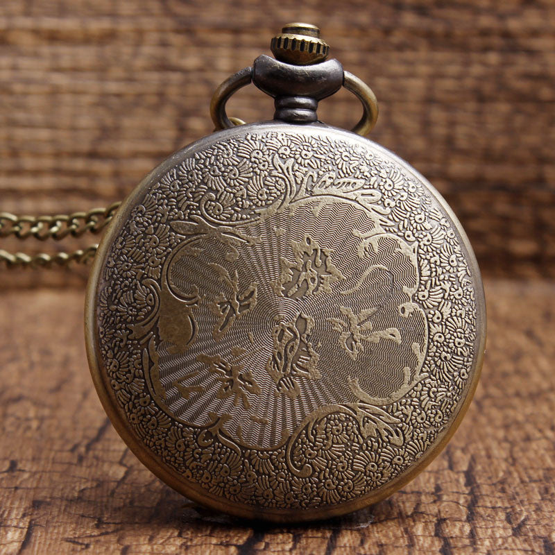 Fashion DEFENDING LIBERTY SINCE  Quartz Necklace Mens Women Pocket Watch