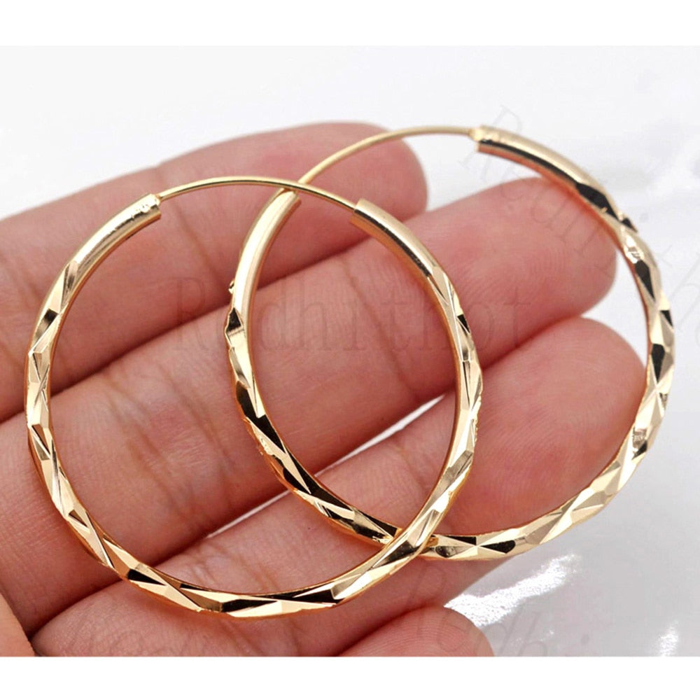 Trendy Large Hoop Earrings for Women