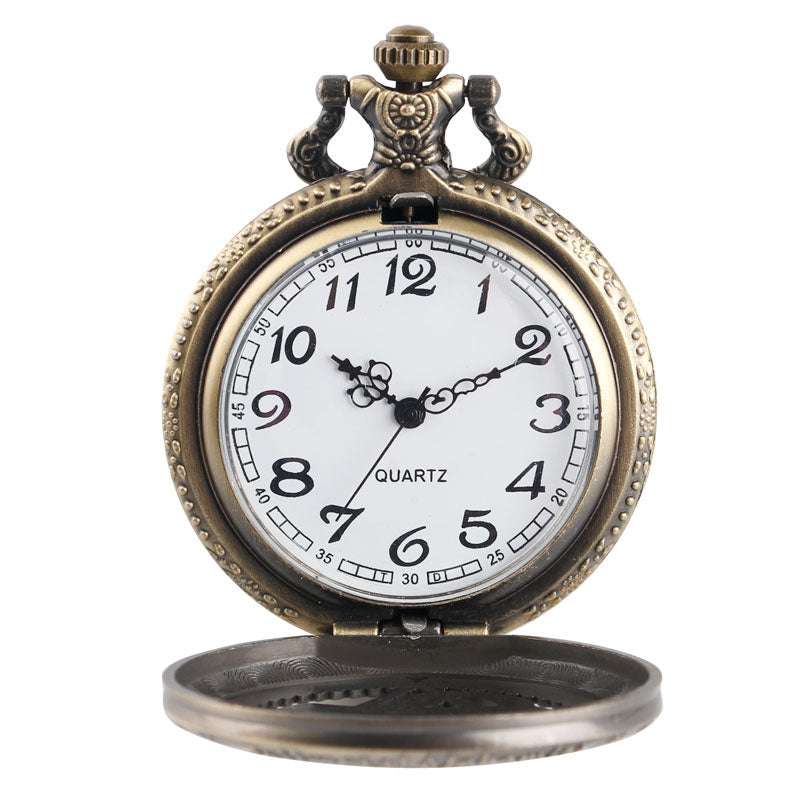 Fashion Full Metal Alchemist Copper Quartz Pocket Watch