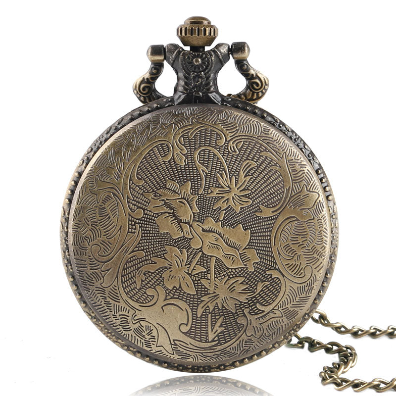 Fashion Full Metal Alchemist Copper Quartz Pocket Watch