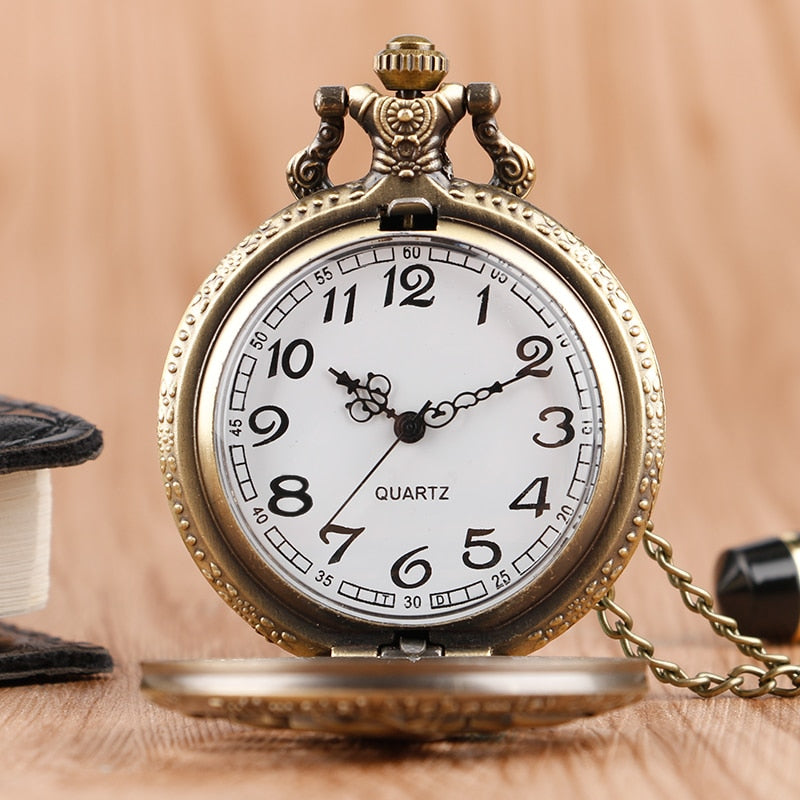 Fashion Full Metal Alchemist Copper Quartz Pocket Watch