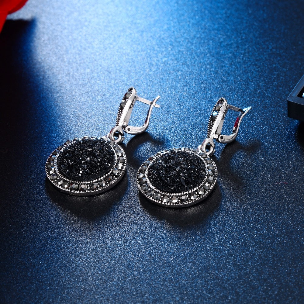 Vintage Crystal Round Jewelry for Women