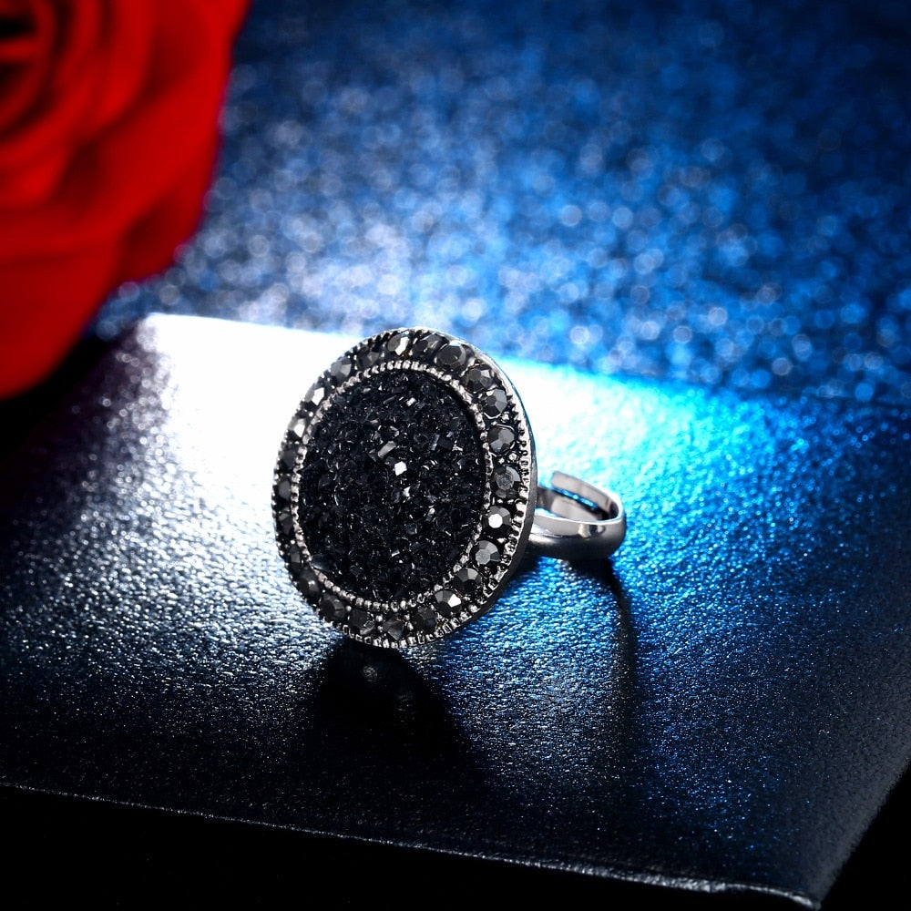 Vintage Crystal Round Jewelry for Women
