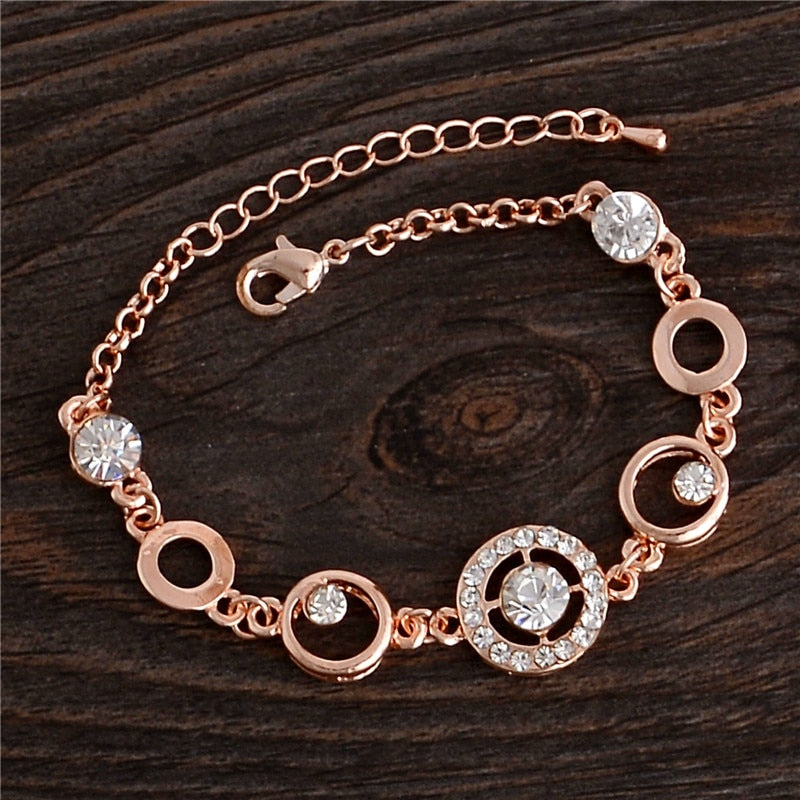 Rose Gold Chain Bracelet For Women