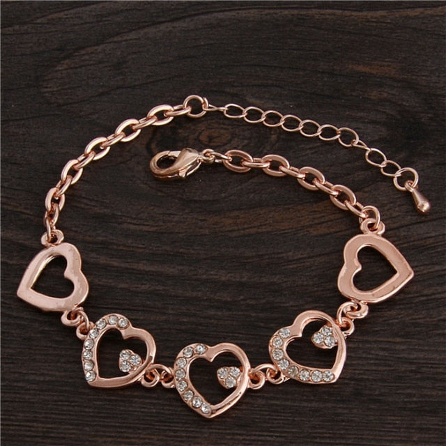 Rose Gold Chain Bracelet For Women