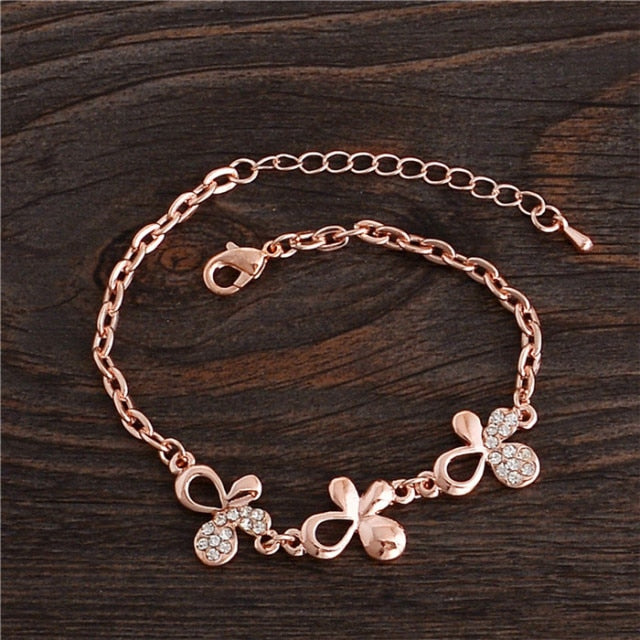 Rose Gold Chain Bracelet For Women
