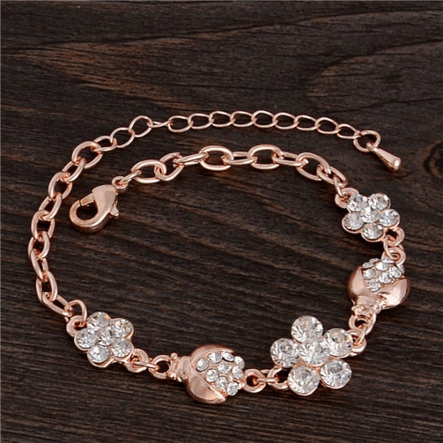 Rose Gold Chain Bracelet For Women