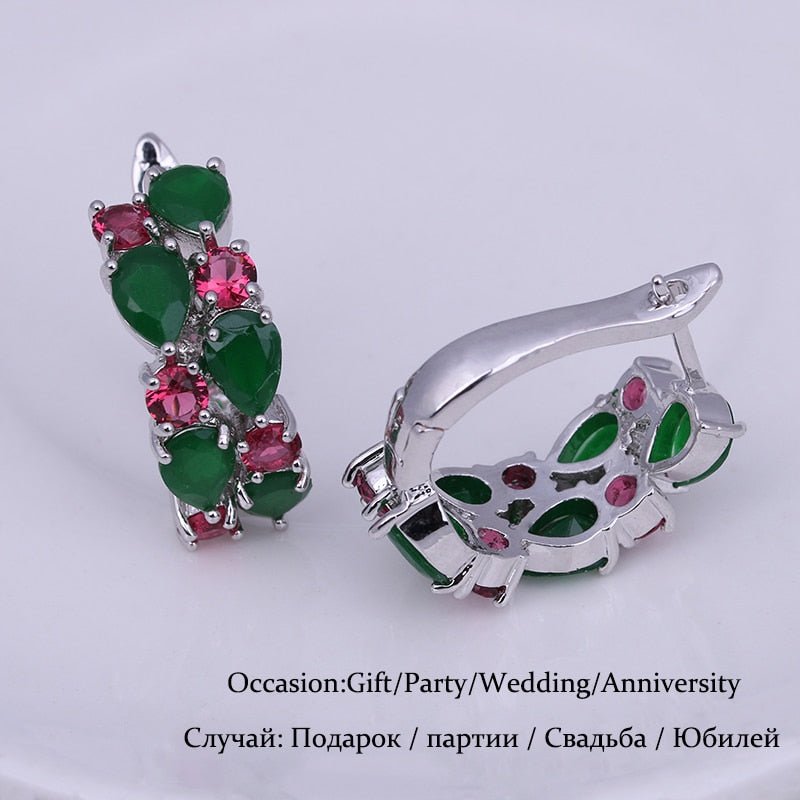 Classic Semi-precious Stone Stud Earrings