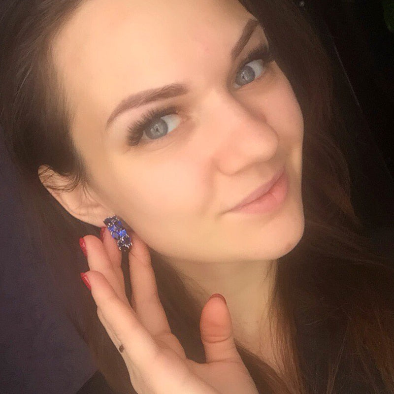 Classic Semi-precious Stone Stud Earrings