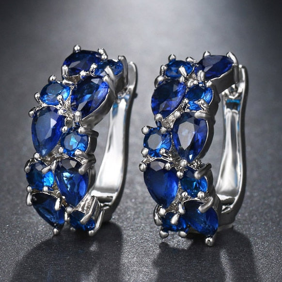 Classic Semi-precious Stone Stud Earrings