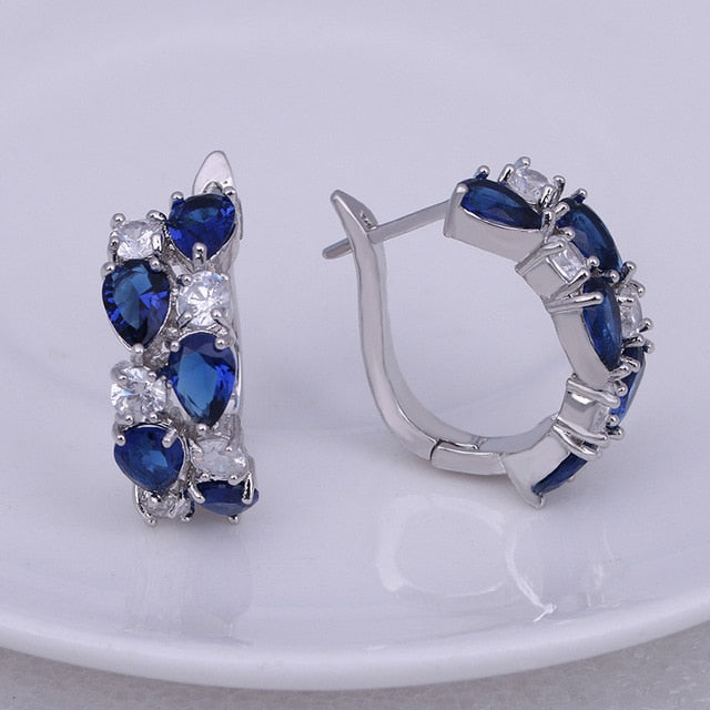 Classic Semi-precious Stone Stud Earrings