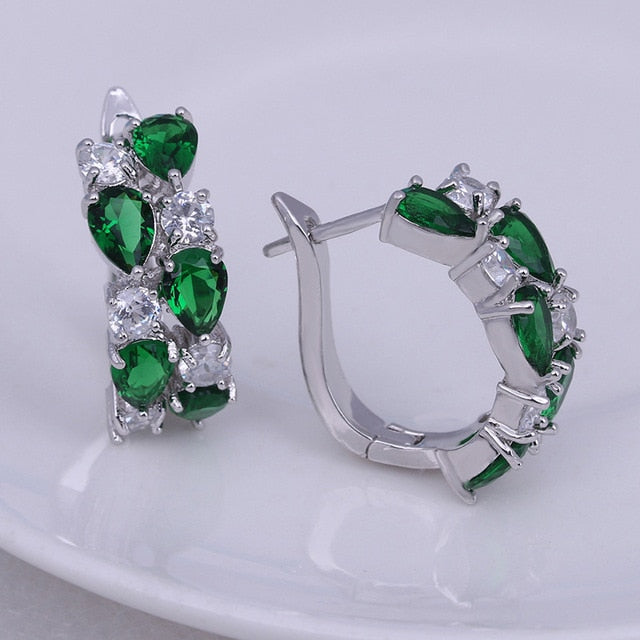 Classic Semi-precious Stone Stud Earrings