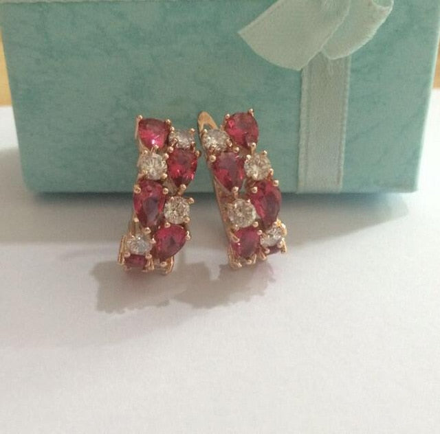 Classic Semi-precious Stone Stud Earrings