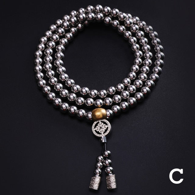 Tactical Buddha Beads Bracelet