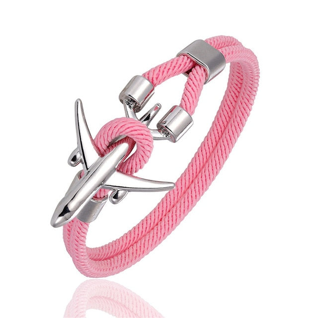 Airport Fashion Men Women Airplane Anchor Bracelets