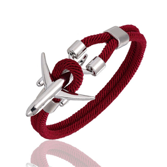 Airport Fashion Men Women Airplane Anchor Bracelets