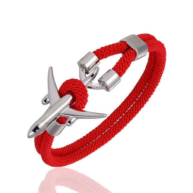 Airport Fashion Men Women Airplane Anchor Bracelets