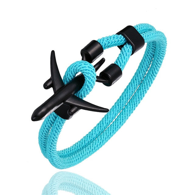 Airport Fashion Men Women Airplane Anchor Bracelets