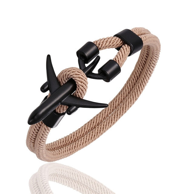 Airport Fashion Men Women Airplane Anchor Bracelets