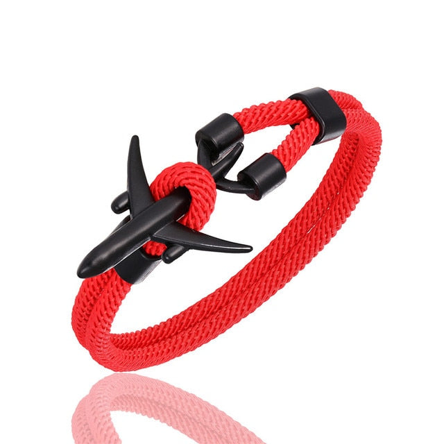 Airport Fashion Men Women Airplane Anchor Bracelets
