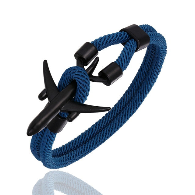 Airport Fashion Men Women Airplane Anchor Bracelets
