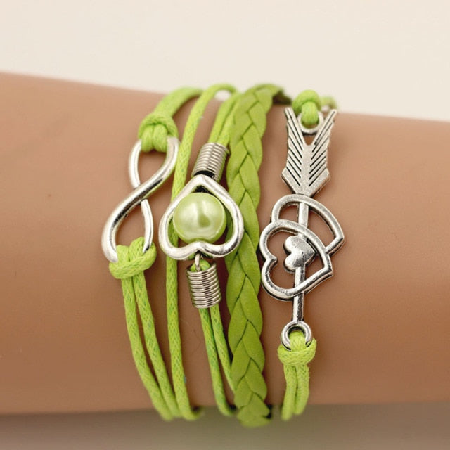 Leather  For Women Wrap Infinity Bracelets