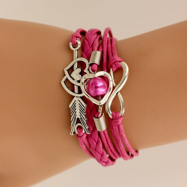 Leather  For Women Wrap Infinity Bracelets