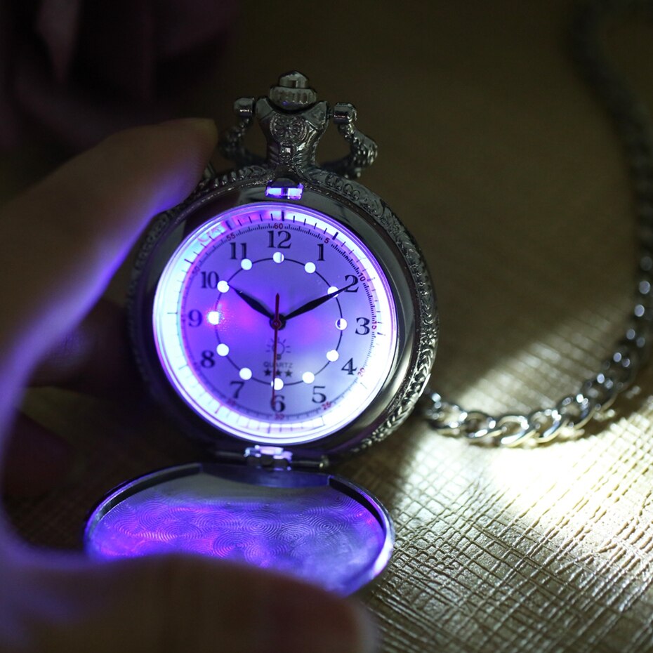 Noctilucent LED  Luminous Chain Hour Luxury Clock