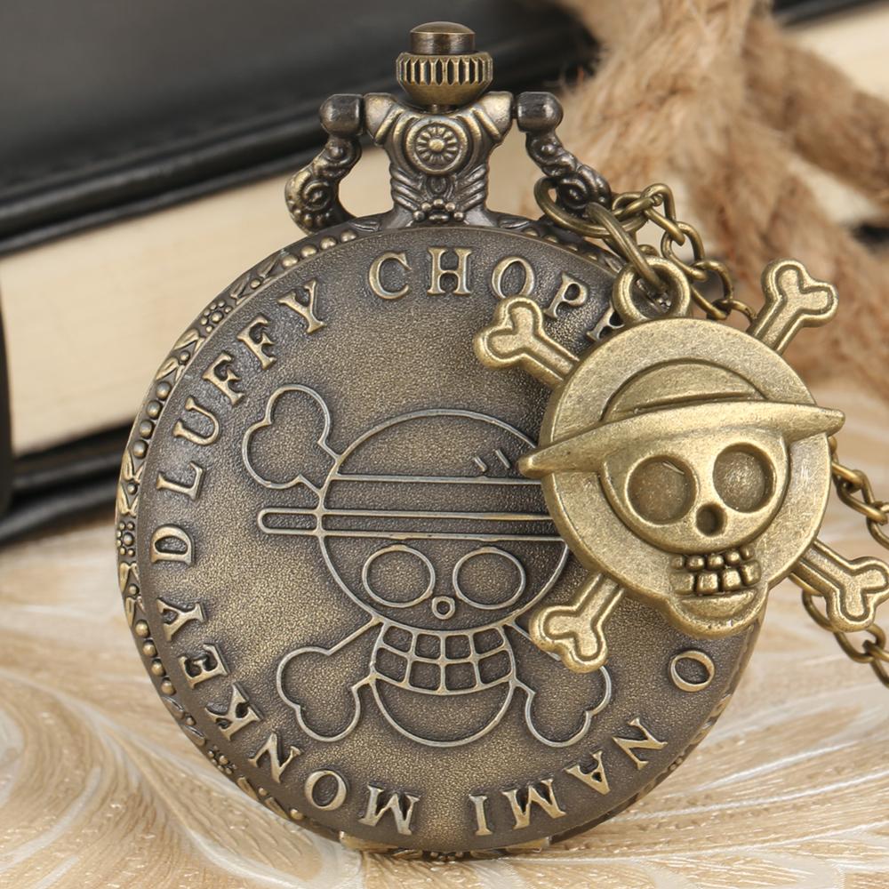 Men's Japan Cartoon Anime One Piece Pocket Watch