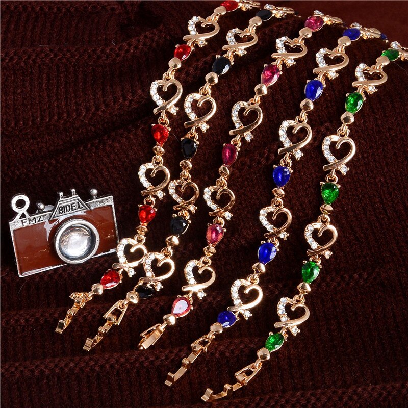 Vintage Multi-color Crystal Bracelets For Women
