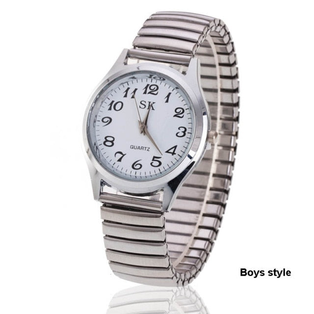 Couple Flexible Stretch Band Quartz Watches